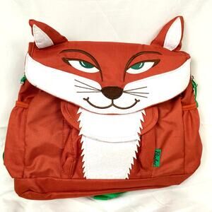 Bixbee Kids Orange & White Fox Animal 10" Backpack Preschool Kindergarten School
